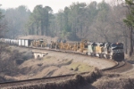 NS Train #154 heading North at the Suwanee Creek Turn during January, 2005